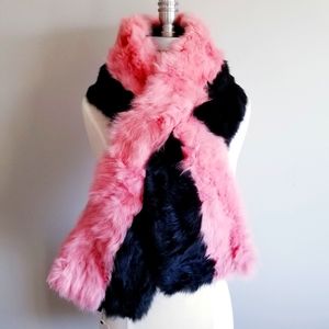 NWT-Surell Rabbit Fur Scarf